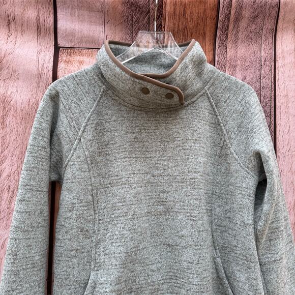 Prana Tri Thermal Thread Tunic Pullover Glacier Gray Medium NWT Basic Recycled - Picture 3 of 13